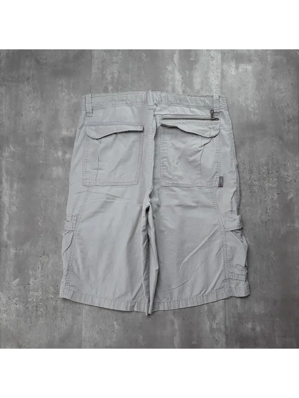 Y2K Grey Air Jordan Grunge Baggy Cargo Skater Shorts